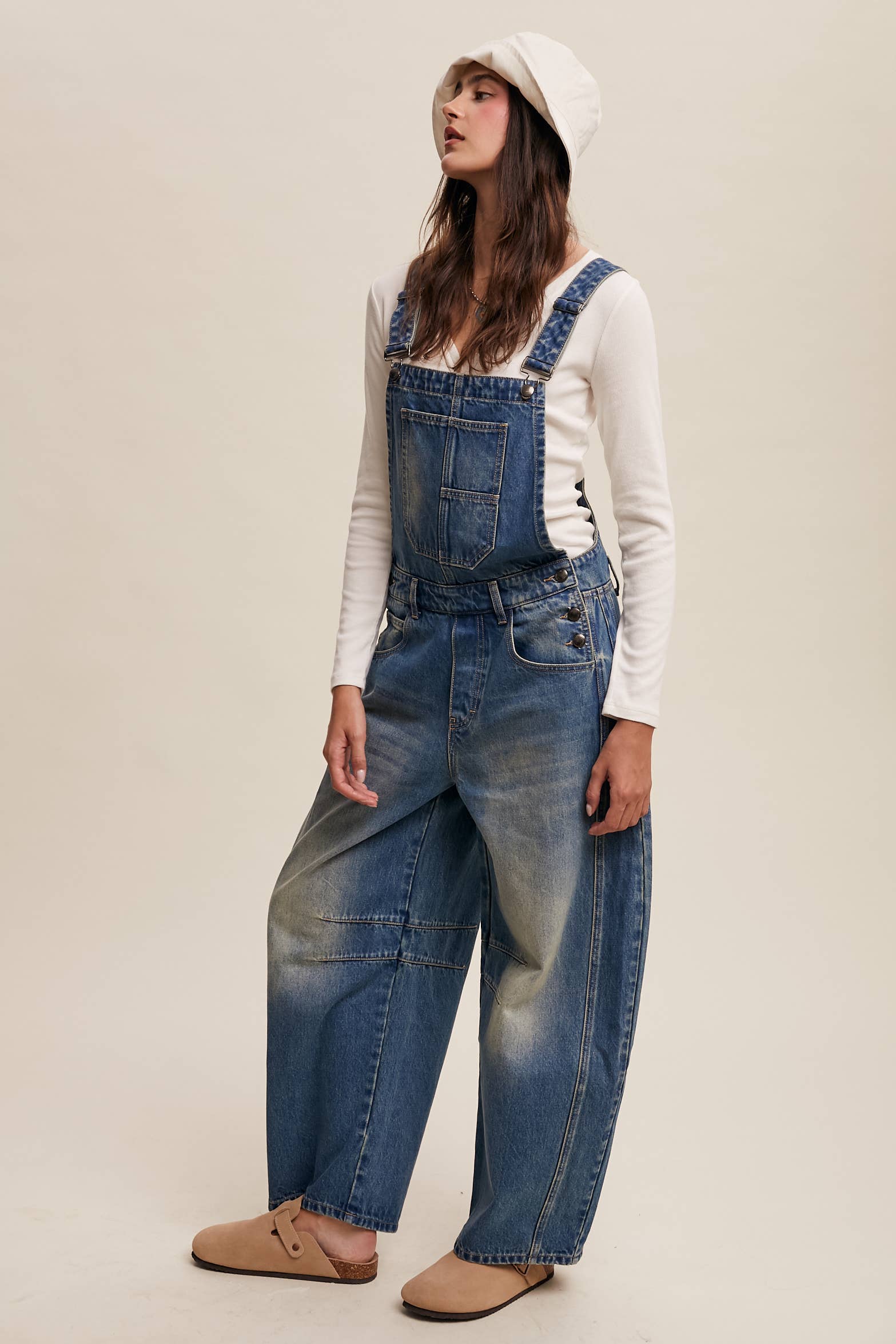 Barrel Jean Denim Overall