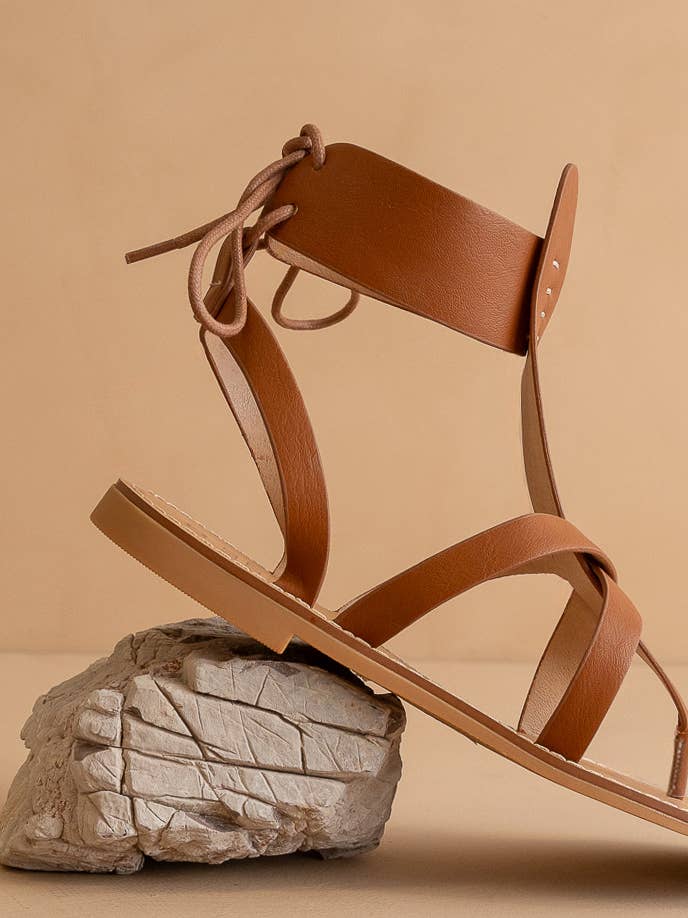 The Blaze Brown | Lace-Up Sandal