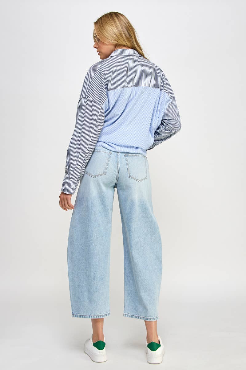 HIGH RISE BAGGY BARREL JEANS