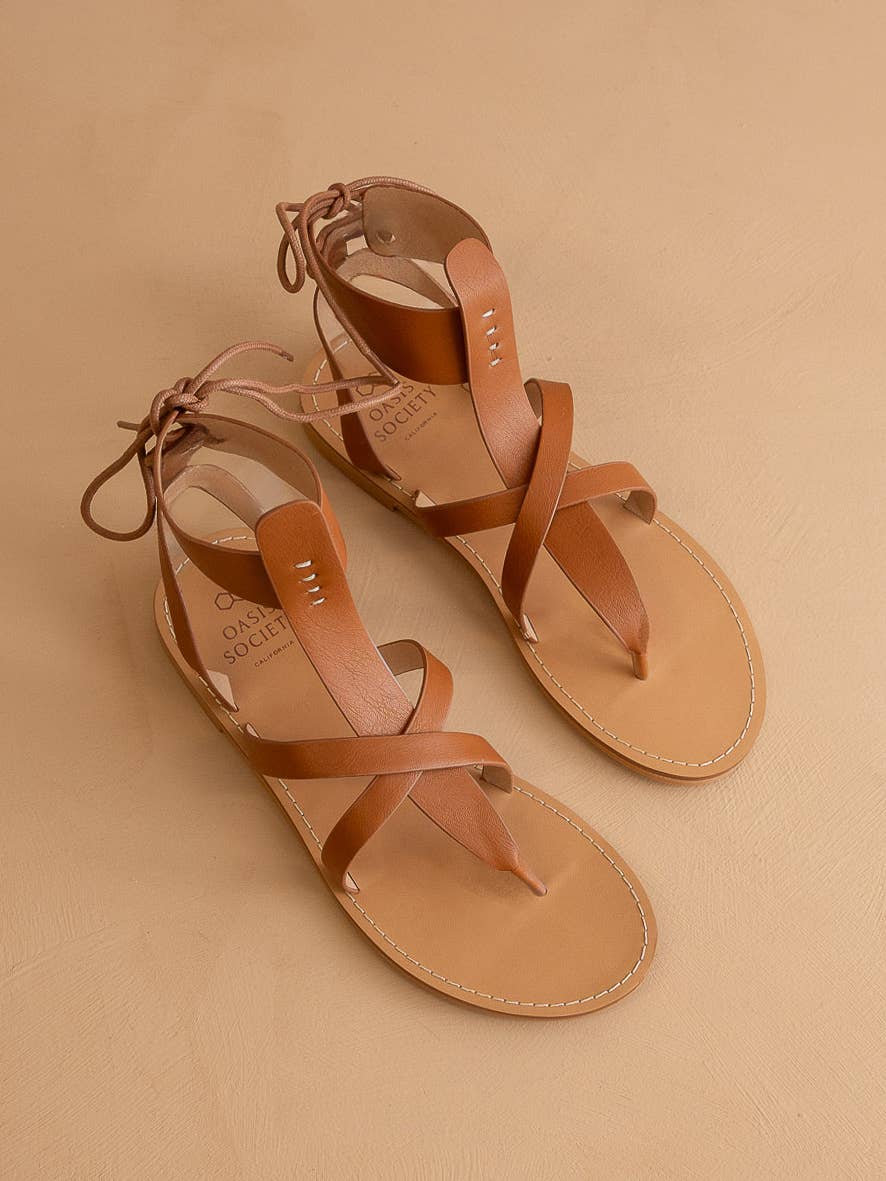 The Blaze Brown | Lace-Up Sandal