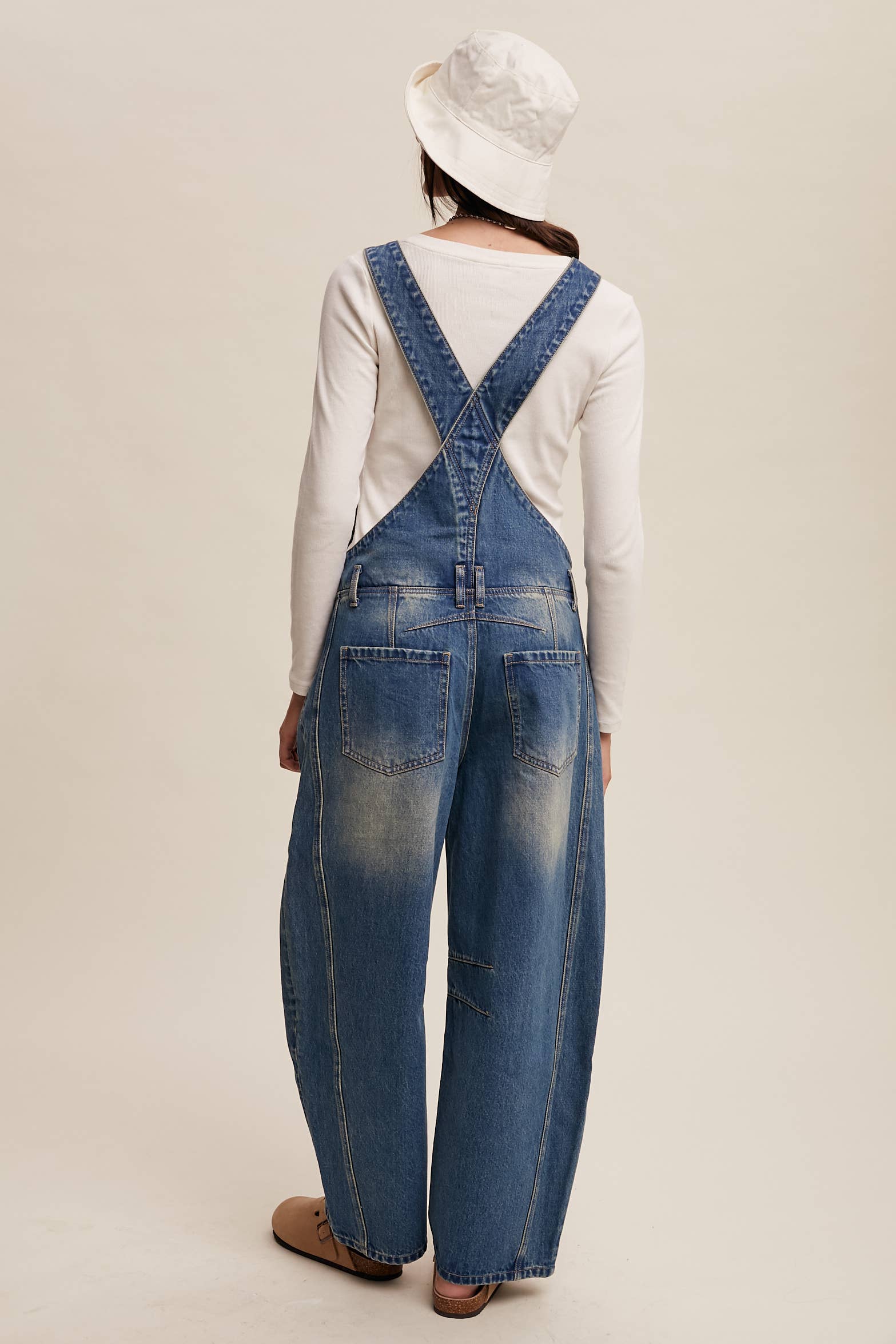 Barrel Jean Denim Overall