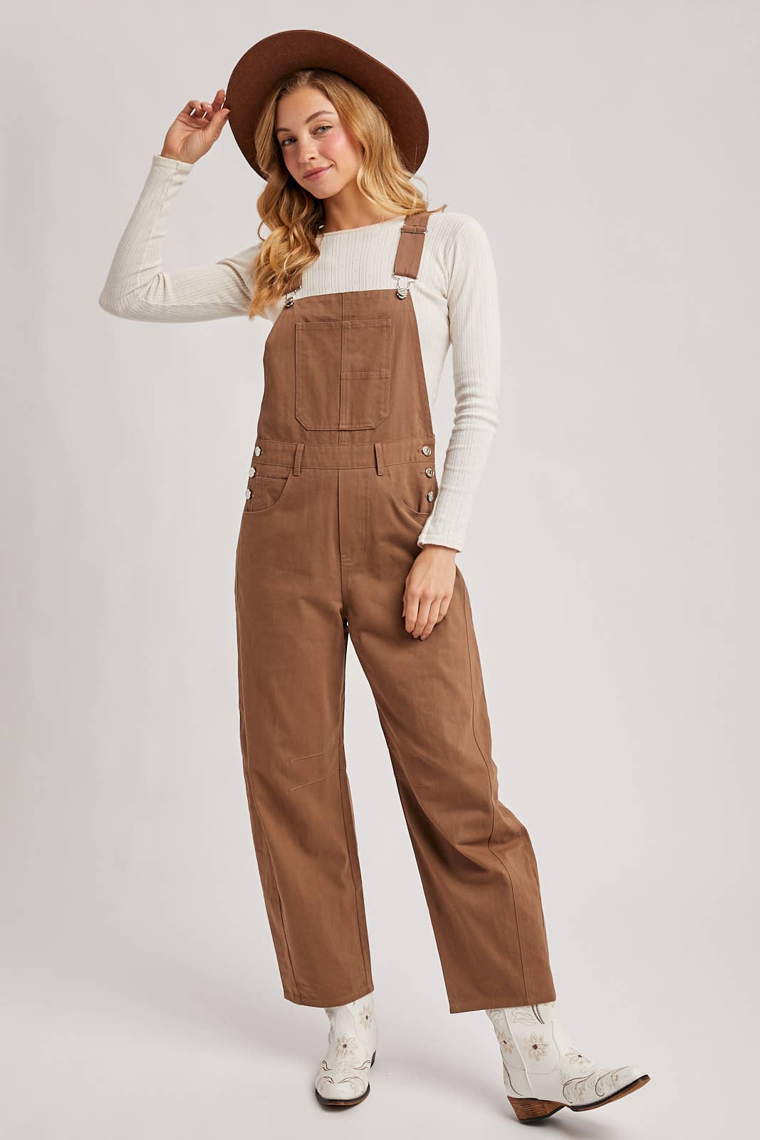 BARREL OVERALLS JUMPSUIT