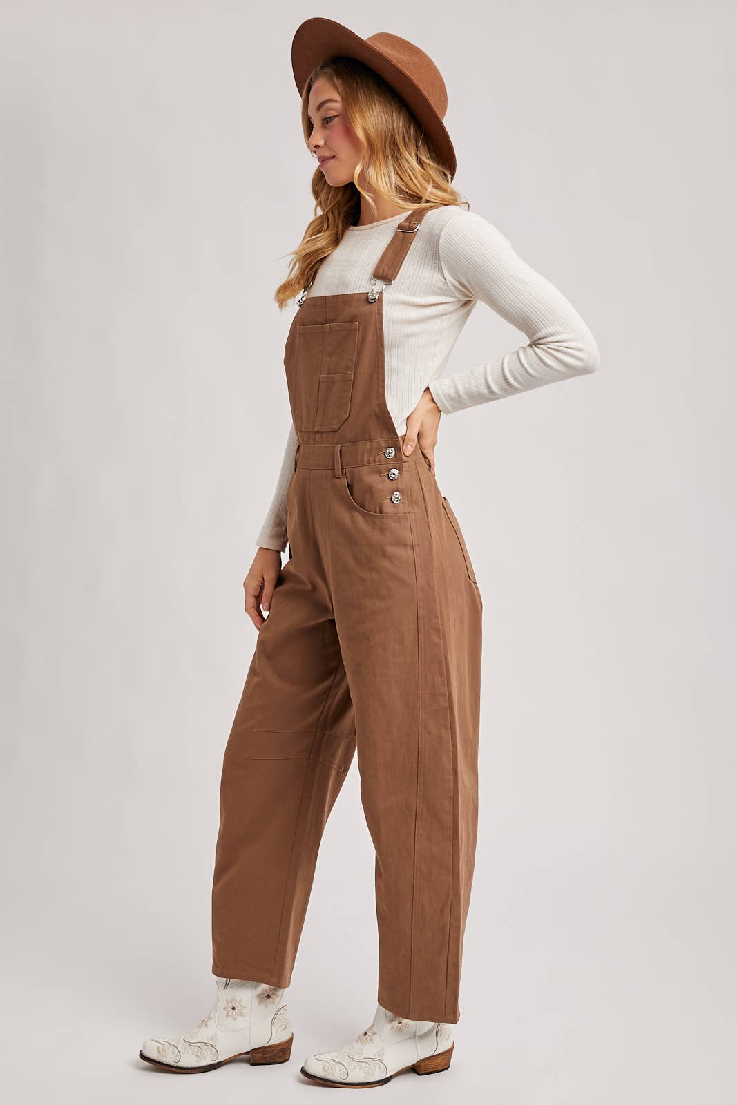 BARREL OVERALLS JUMPSUIT