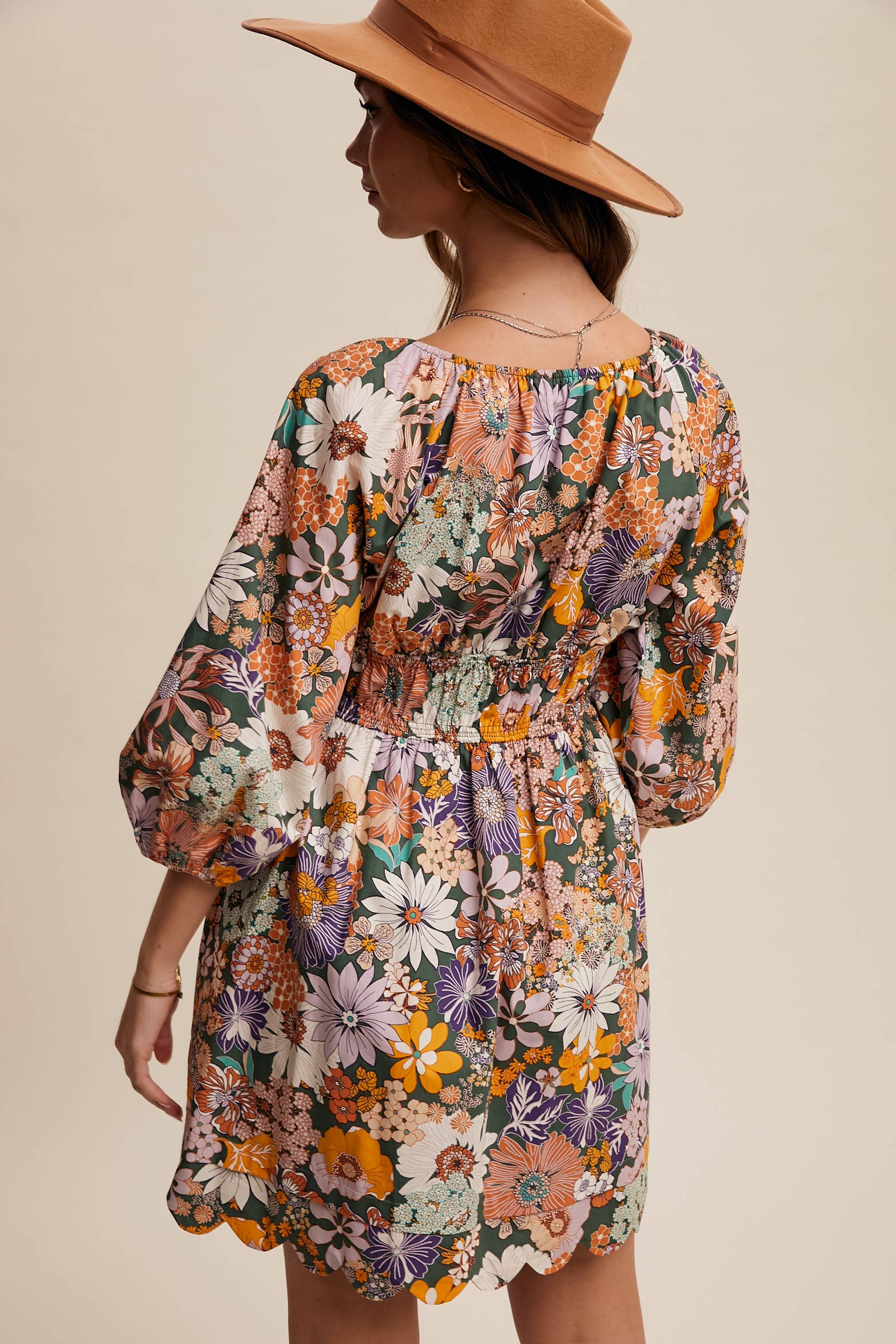 Floral Print Mini Dress