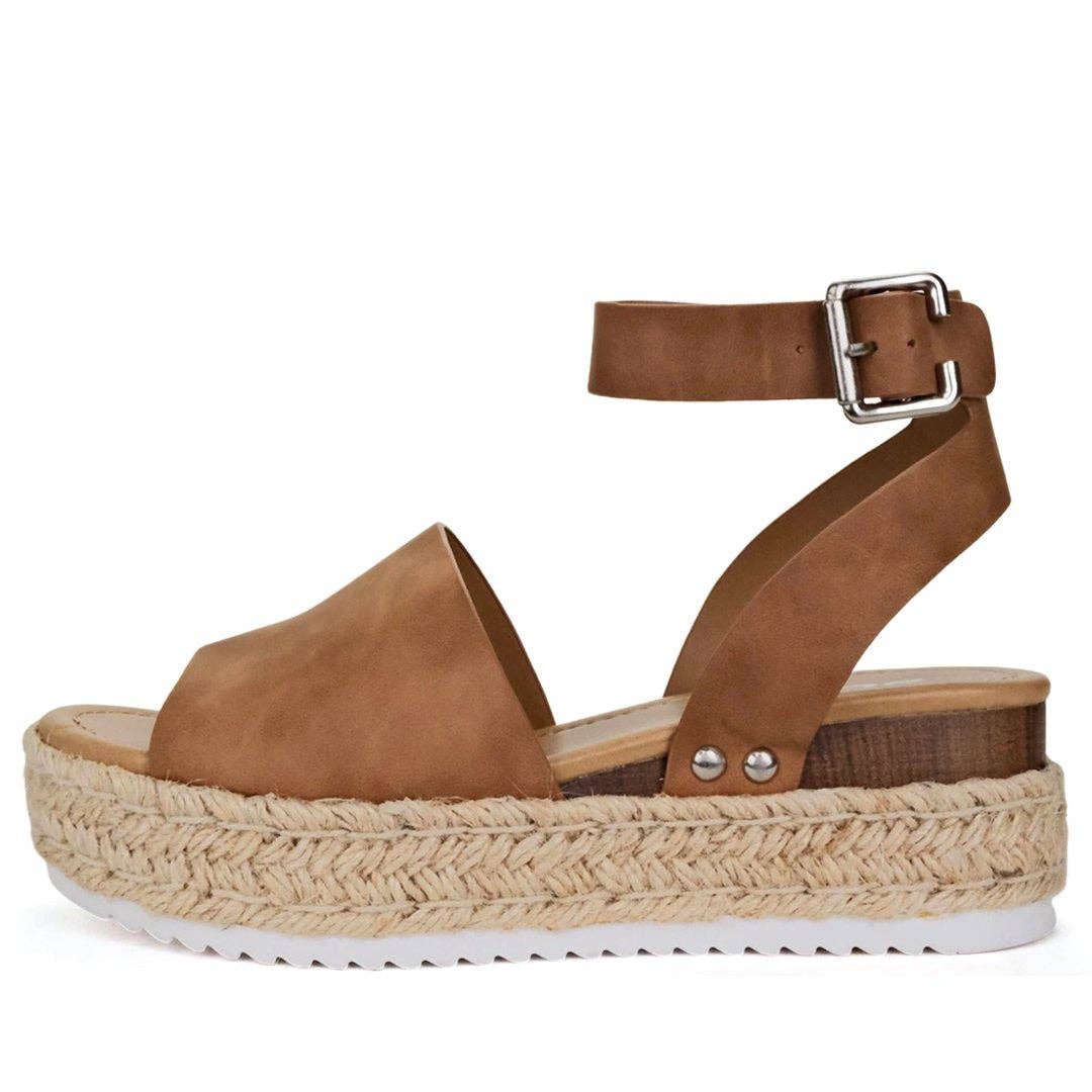 Soda TOPIC Women Espadrille Platform Sandal