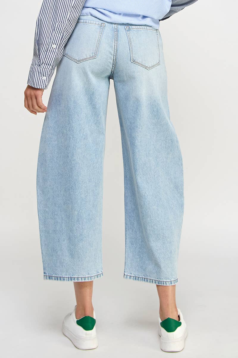 HIGH RISE BAGGY BARREL JEANS