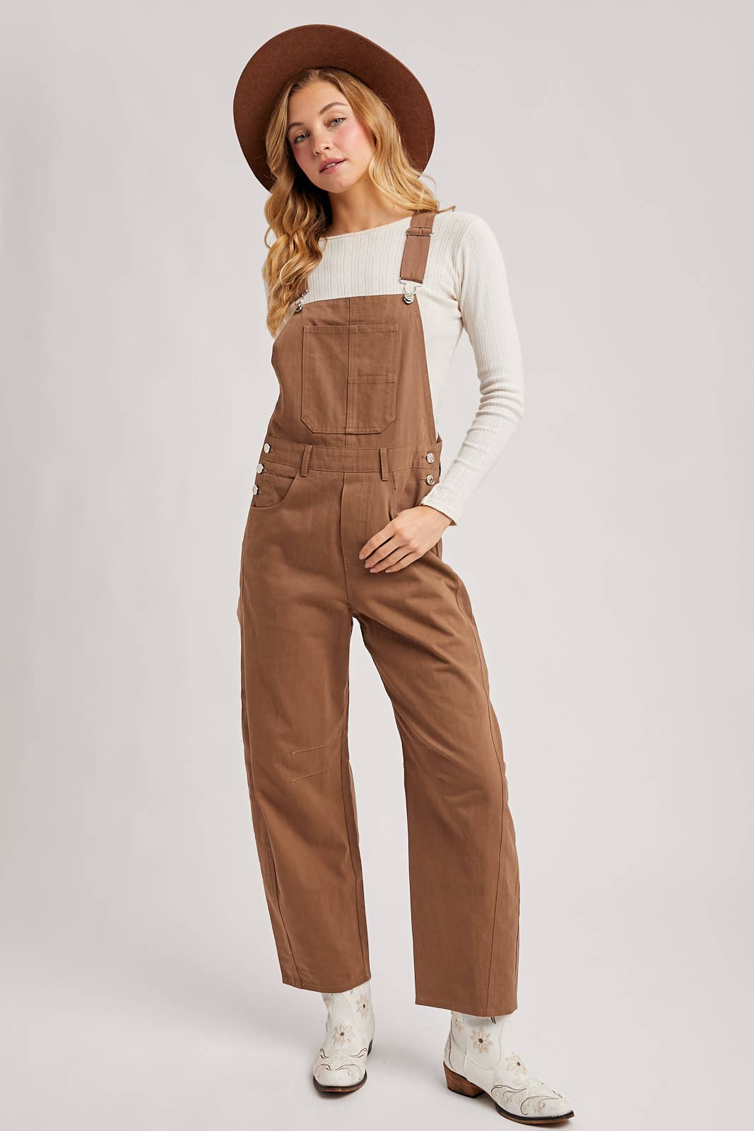 BARREL OVERALLS JUMPSUIT