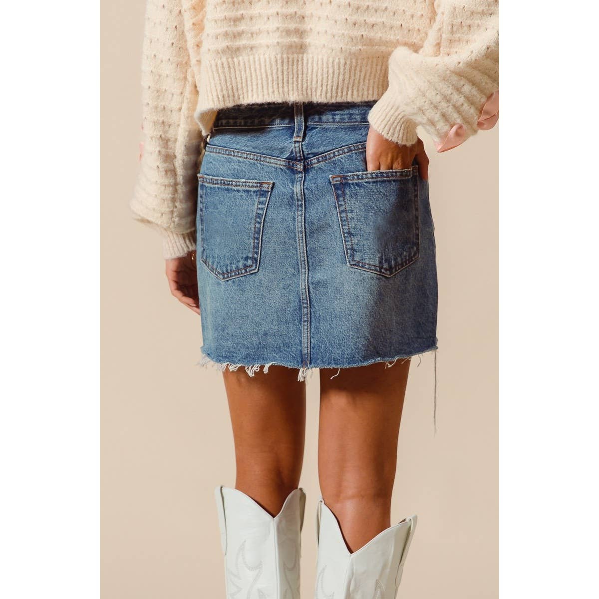 Denim Mini Skirt